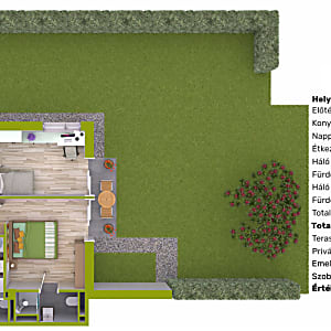 Eladó kertkapcsolatos lakás saját kerttel a Palota Ligetben #5